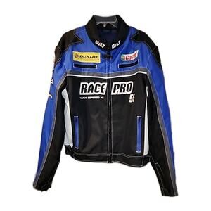Bilt Racer Biker Jacket Patches Men’s XL Multicolors Motorcycles Racing Jacket